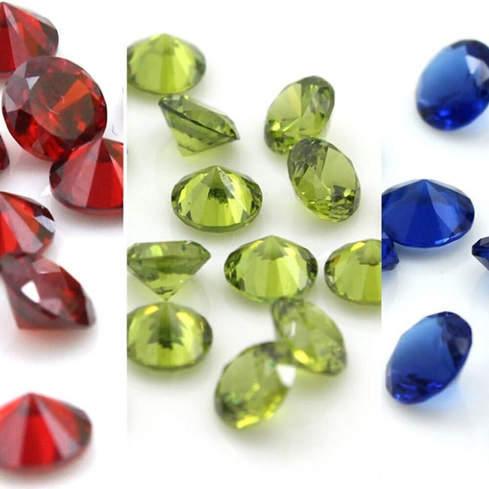 96Pcs 5mm Crystal Birthstones for Floating Living Memory Lockets DIY Pendant Nec - Picture 3 of 7